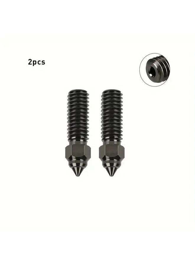 كرياليتي إندر 3 V3 KE K1 K1 MAX طابعة ثلاثية الأبعاد فوهة 0.6 مم فولاذ مقسى 2 قطعة سلسة بدون انسداد - Image 1