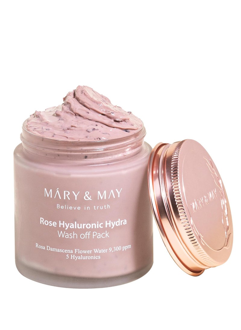MARY & MAY Mary&May Mary & May Rose Hyaluronic Hydra Wash Off Pack Hydrators - 125g  - Image 1