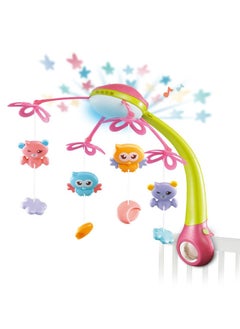 Hanging Rotating Mobile Baby Bed Toys with Lights and Music, Remote Control with Timer, Bed Toy for Newborn Baby Girls and Boys with Night Light