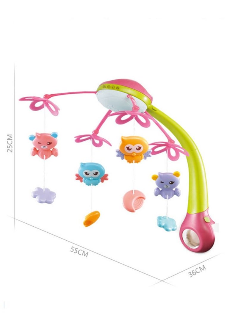 Generic - Hanging Rotating Mobile Baby Bed Toys with Lights and Music, Remote Control with Timer, Bed Toy for Newborn Baby Girls and Boys with Night Light - Image 1