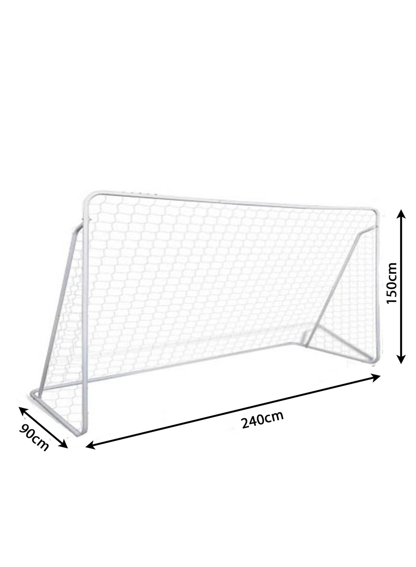 Football Goal with a Single Net 240*150*90CM Soccer Nets for Backyard Training Equipment for Kids Youth Games Sports Fit for Family Game Play