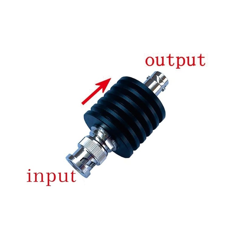 10W BNC attenuator, DC-3GHz/4GHz Male to Female coaxial Power Supply, 50 ohms(20db,3G) - Image 2