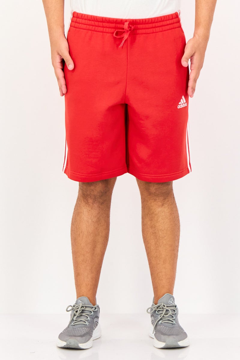 Adidas شورتات تدريب رياضية للرجال، أحمر - Image 1