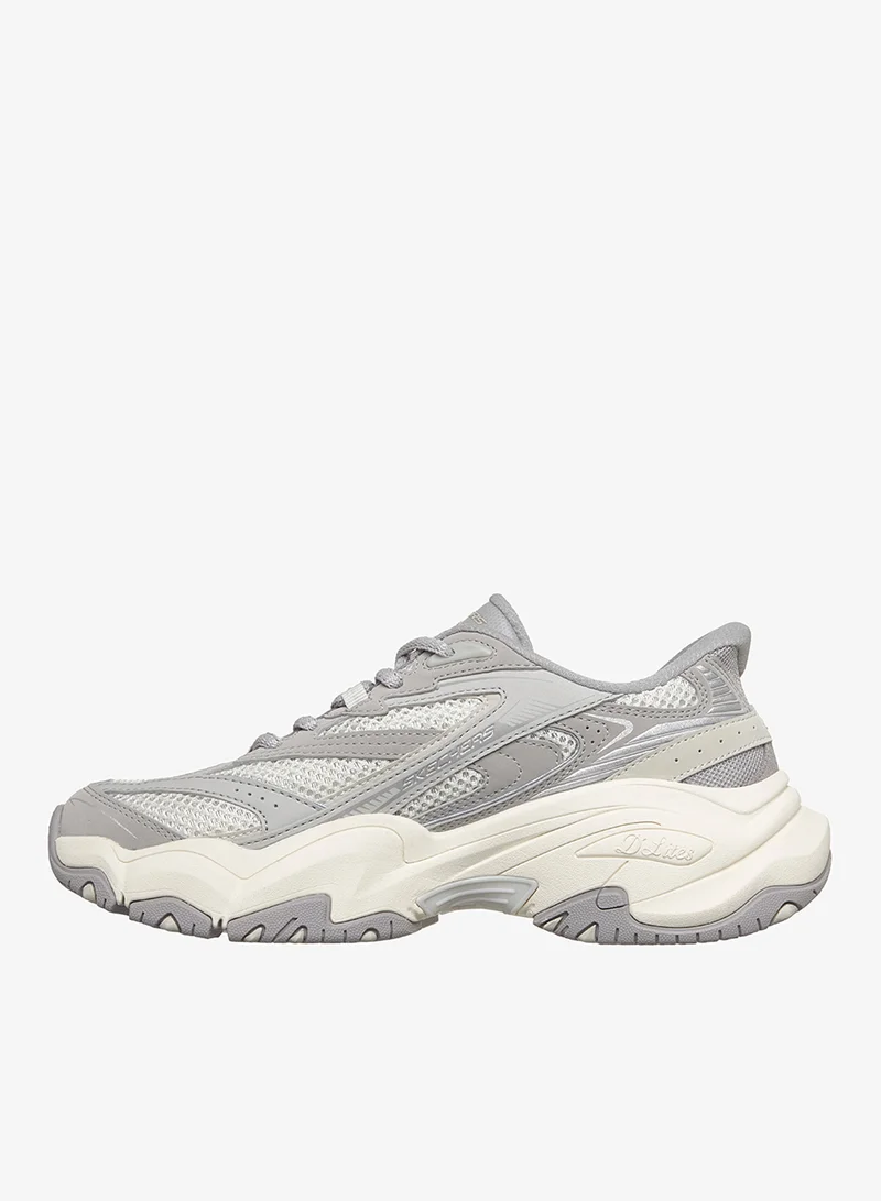 Skechers GRAY DURALEATHER/MESH/TRIM D'Lites 6.0 for Women | Best Price UAE