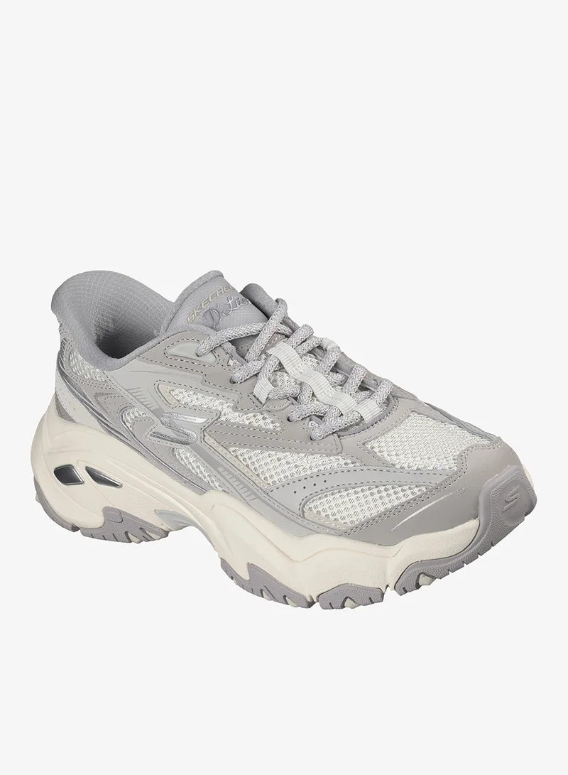 Skechers GRAY DURALEATHER/MESH/TRIM D'Lites 6.0 for Women | Best Price UAE