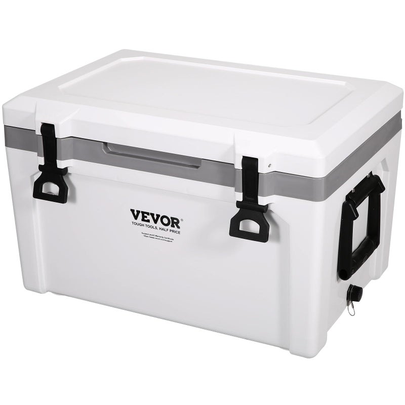 VEVOR UltraLight Hard Cooler 52 QT Ice Retention Cooler with Heavy Duty Handle Ice Chest Lunch Box for Camping Travel Outdoor Keeps Cool for up to 6 Days 30 Lighter Than Rotomolded Coolers - Image 2