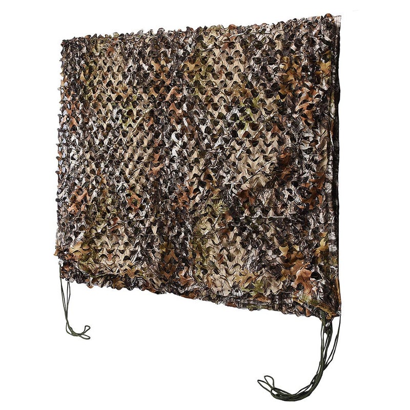 HYOUT Camo Netting Camouflage Net Bulk Roll for Hunting Blinds Ghillie Sunshade, Camping, Military Party Decoration, Forest Tree 6.5x10ft