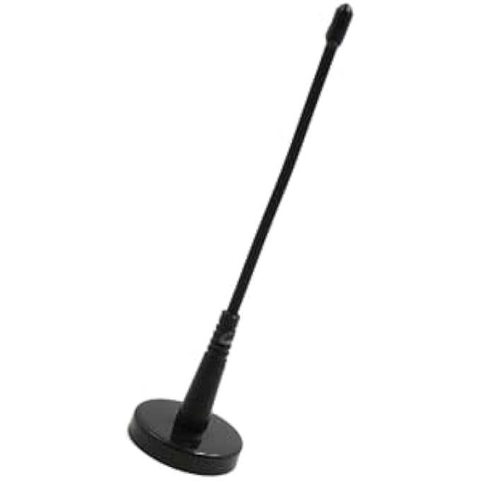 rayihni هوائي زخرفي أنيق بتصميم جذاب مثبت على سقف السيارة مع قاعدة مغناطيسية سوداء - Image 1