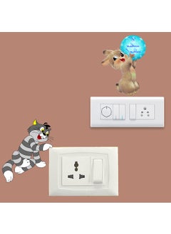 Rangoli Rangoli Switch Board Stickers Standard Size Multicolor Vinyl 40 Inch by 20 cm Pack of 1 CodeSB08  - Image 2