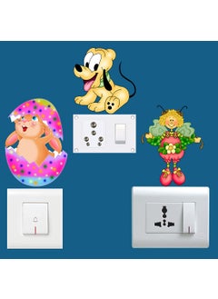 Rangoli Rangoli Switch Board Stickers Standard Size Multicolor Vinyl 40 Inch by 20 cm Pack of 1 CodeSB08  - Image 3