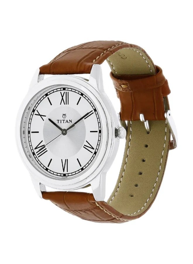 TITAN Men's Analog Round Shape Leather Wrist Watch - 1735SL01 - 46 Mm  - Image 2