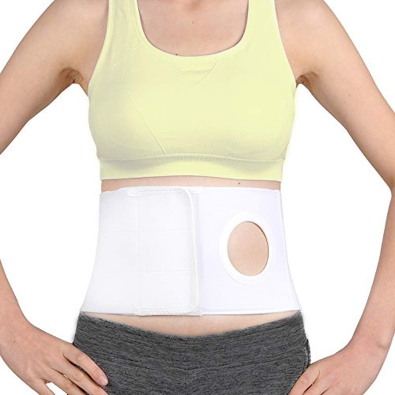 HKJD Men Or Women Medical Ostomy Belt Ostomy Hernia Support Belt Abdominal Stoma Binder Brace Abdomen Band Stoma Support Hole 314 for Colostomy Patients to Prevent Parastomal Hernia Stoma Opening L - Image 2