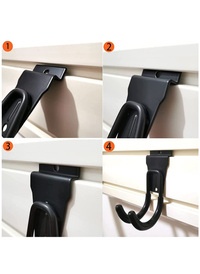 SYOSI - Garage Hooks Heavy Duty, Steel Garage Storage Hooks, Utility Tool Hangers, and Combinable Wall Mount Garage Hooks for Organizing Ladders, Bikes, Hoses, and More Equipment (8 Pack) - Image 1