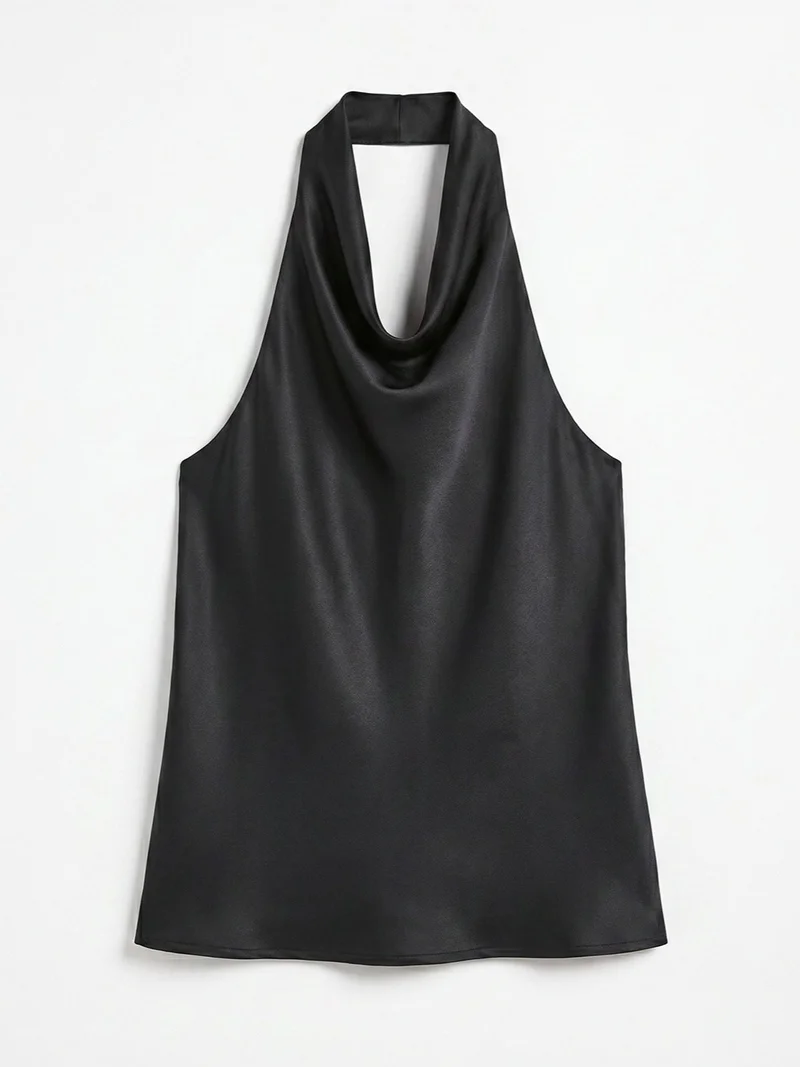 HICCUP Satin Halter Top