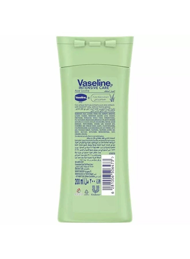 Vaseline Intensive Care Aloe Soothe Body Lotion, 200ml - Image 2