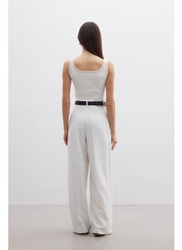 Manuka Strappy Fine Knit Blouse Ecru  - Image 4
