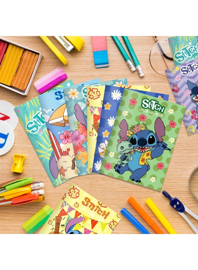 16-Piece Stitch Anime Coloring Book Set - Creative DIY Cartoon Doodle Art Kit, Vibrant Party Activity for Kids & Adults - Image 5
