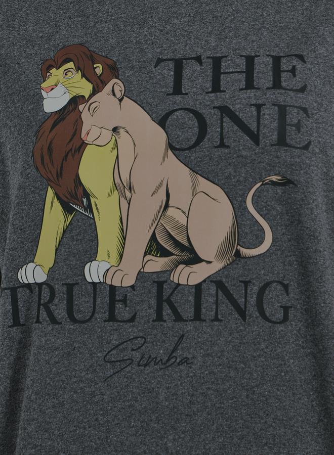 Styli Acid Wash True Lion King Graphic Oversized T-Shirt - Image 3