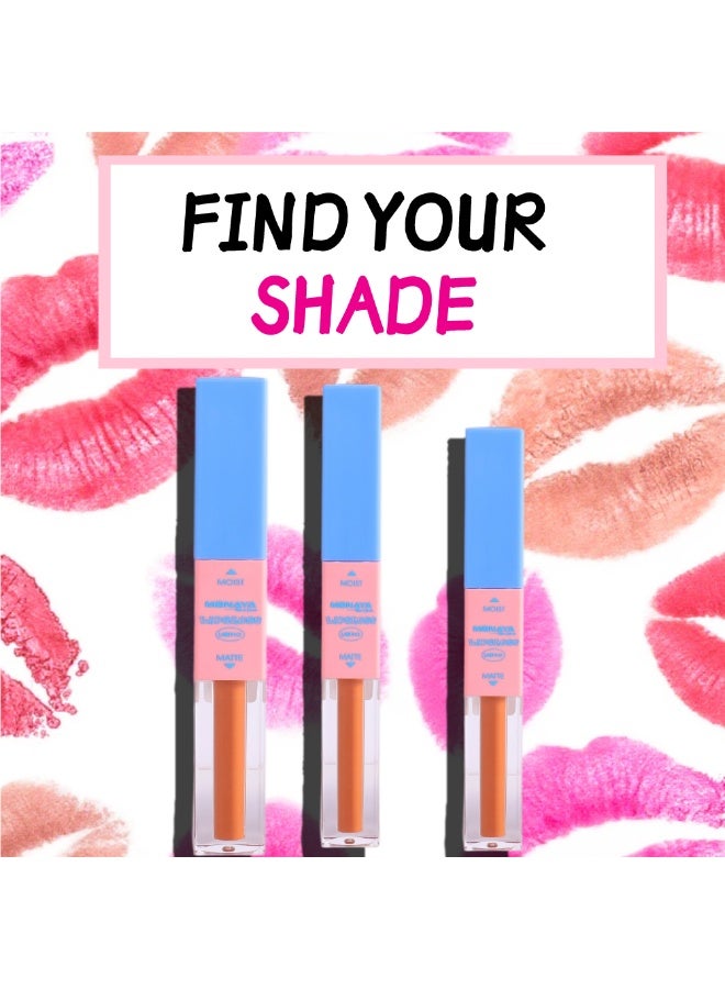 Monaya G010 Matte&Moist Lasting Lip Gloss-Mois - Rich Matte Finish, Hydrating Formula, Long-Lasting Wear - Image 3