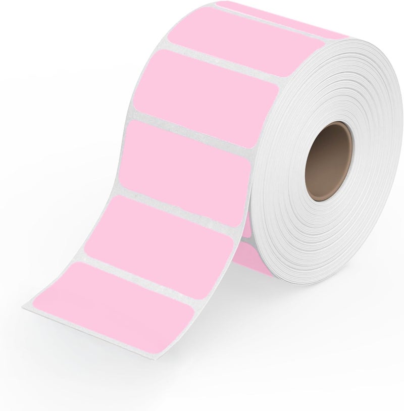 ROLLO Direct Thermal 2x1 Sticker Labels - Roll of 1,000 Pink Thermal Labels - Multi-Purpose Thermal Printer Stickers - Image 1