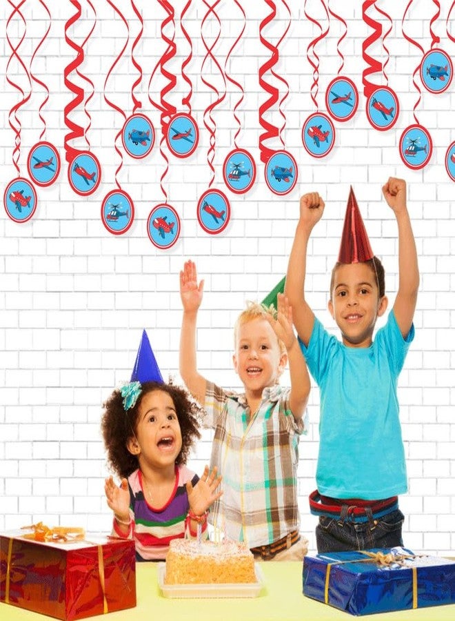 Untumble Aeroplane Theme Swirls for Birthday Decoration | Aeroplane Theme Swirls Hanging | Match With Aeroplane Theme Birthday Decorations | Swirls for Birthday Decoration Boys & Girls | Pack of 10 - Image 5