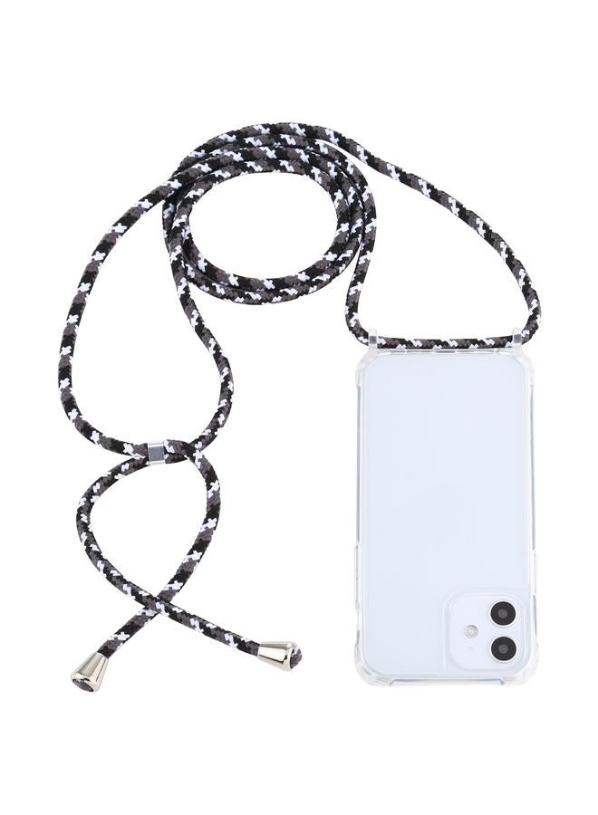 Zaboon Case For iPhone 12 mini Transparent Acrylic Airbag Shockproof Phone Protective Case with Lanyard - Image 1