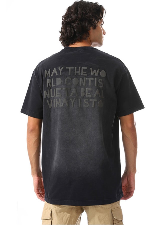 WHITE RABBIT Cotton Tee With Wash Front & Back Pattern  - Image 3