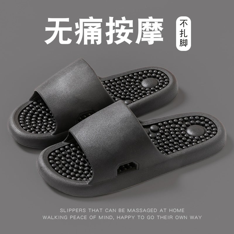 Massage Slippers Couple Home Foot Acupuncture Point Bathroom Bath Non-Slip Pedicure Couple Slippers Men'S Summer Women'S - Image 1