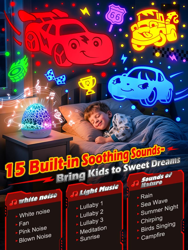 PIKOY Beast Truck Toys 【15 Sounds & 6 Films】 Dinosaur Toy Trucks for Boys Age 3-7 [31 Colors & Remote Control] Dinosaur Toys for Kids 3-5 Egg Light for Nursery Egg Night Light for Kids Boy Toys for Boys - Image 5