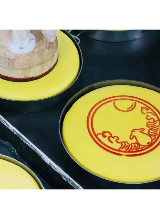 Minnan Gold Moon Cake Mold Does Not Stick To The Record Ring 500g Fat Donglai Dafu Moon Cake Packaging Box Cake Press-Color - Image 3