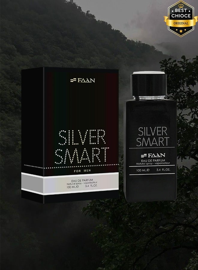 فاان 2 قطع عطر سيلفر سمارت للرجال 100 مل - Image 2