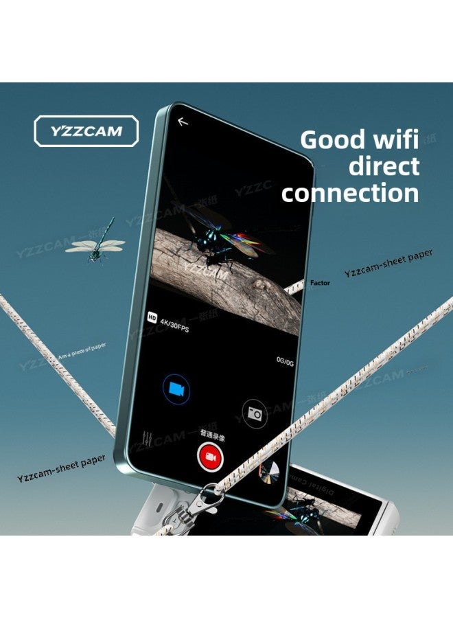 Entry-level Micro SLR Student Digital Camera With Campus HD Travel Camera Manufacturers Straight Postage-Body Color:White  Display Flip + Wifi Direct Connection Mobile Phone - Does Not Come With Memory Card - Image 5