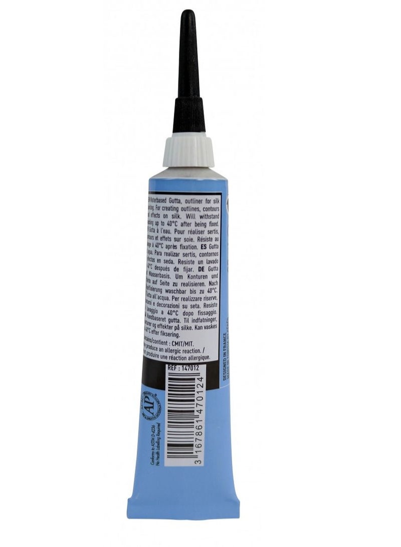 Pebeo Setasilk Silk Painting Water-Based Gutta Tube, 20 ml Black - Image 3