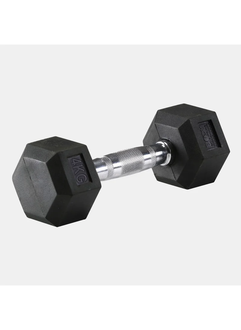 بودي سكلبتشر Hex Rubber Dumbbell - 4kg