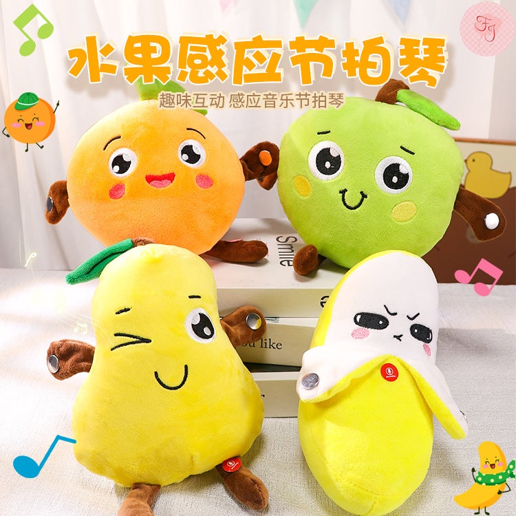 AIPINQI Upgraded Fruit-Sensing Rhythm Toy - Interactive Plush with Recording - Image 1