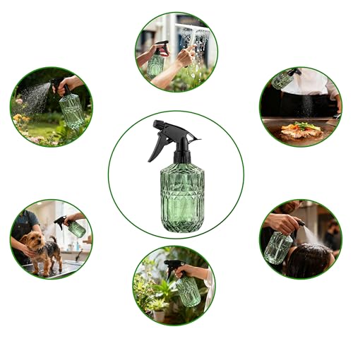 KCKHFA Glass Plant Misters for Inside, 13.5 oz Mister Spray Bottle for Plants, Spring Gardening, Cleaning, Hair, Pets Care with Adjustable Nozzle - Image 4