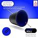 Luck Lab Black Leather Dice Cup with Lid Including 6 Matching Pearl Dice Blue Velvet Interior for Quiet Shaking Use for Liars Dice Farkle Yahtzee Board Games Black - Image 4