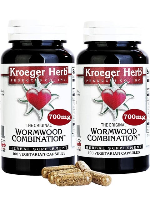 2 Pack - Kroeger Wormwood Combination, 100 V-Cap