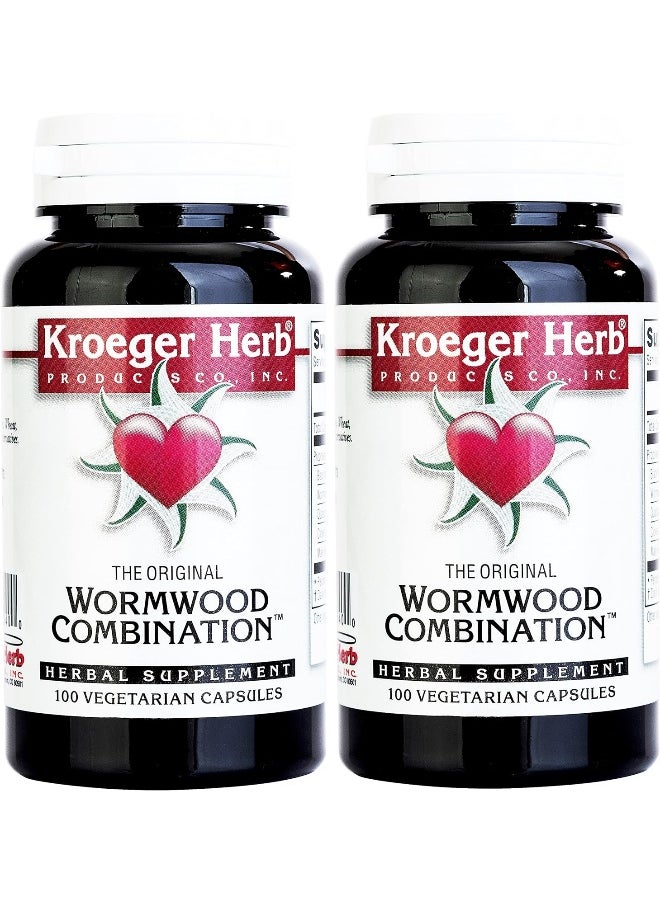Kroeger Herb - 2 Pack - Kroeger Wormwood Combination, 100 V-Cap - Image 1