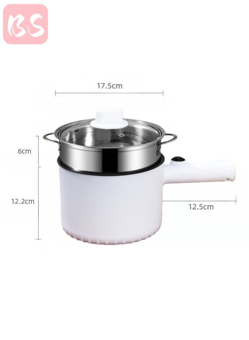بي إس قدر طهي كهربائي متعدد الوظائف بسعة 1.5 لتر، سرعتان، مكون من 3 قطع | يأتي مع رف تبخير من الفولاذ المقاوم للصدأ | حماية من ارتفاع درجة الحرارة ونقص الماء | غطاء زجاجي شفاف، مقبض غير قابل للانزلاق لسهولة الاستخدام | وعاء داخلي غير لاصق لسهولة التنظيف | مناسب لشخص أو شخصين للاستخدام اليومي في تحضير الأطعمة الساخنة وللرحلات والتخييم. - Image 2
