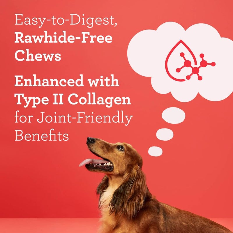 DreamBone CollaYUMS Twists Plus Collagen Chews for Dogs, 10 Count, Treat Your Dog to Rawhide-Free Chews Made with Chicken, Vegetables and Peanut Butter - Image 4