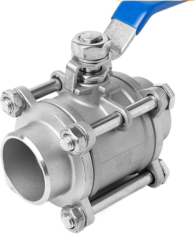 304 Stainless Steel Full Bore Welded Ball Valve DN25 High Temperature Water Switch - Image 3