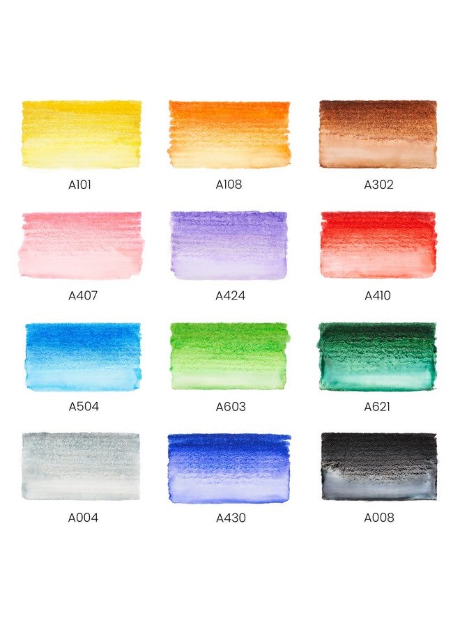 آرتيزا أقلام ألوان مائية ARTEZA Real Brush، 12 قلمًا، أقلام رسم برؤوس فرشاة مرنة، أقلام ألوان مائية للفنانين والمبتدئين - Image 2