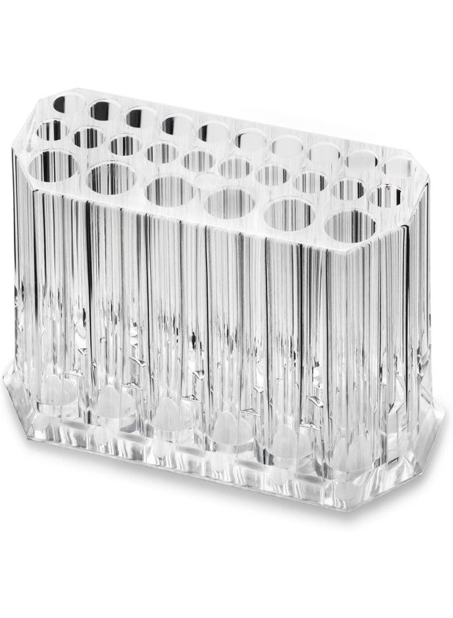 GALV 26 slot makeup brush holder, clear cosmetic storage display holder, makeup brush pencil organization,makeup brush holder. acrylic(1 pcs)(transparent) - Image 4