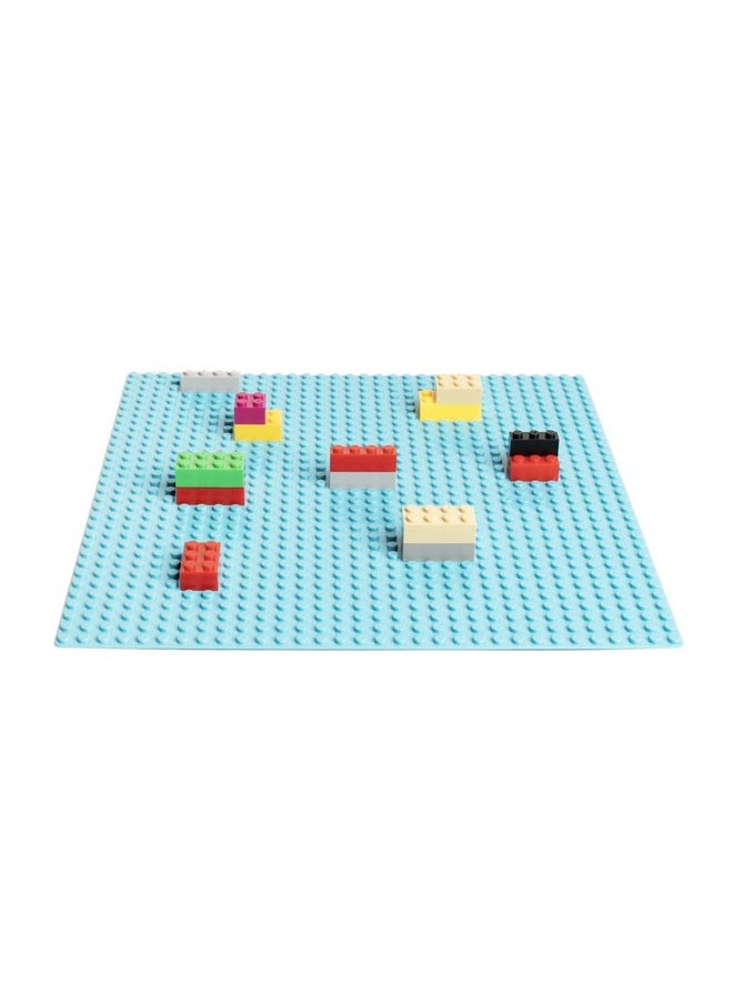 Edu Toys - Edu Toys Base Plastic Plate Board 32 x 32 Pegs/Dots for Classic Building Blocks Bricks Compatible with All Brands - Light Blue - Image 1