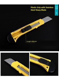 DCELLA DCELLA Hand Tool Kit Tool for Home Use Includes Plier Cutter Measuring Tape 2 Screw Driver Electrical Tester with 5 Allen Keys Tool Set Storage Box  - Image 5