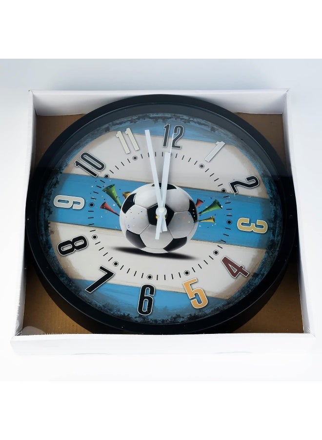 GOGO Home Brand Football Player Scores Goal Wall Clock 30X33 Cm - Image 3