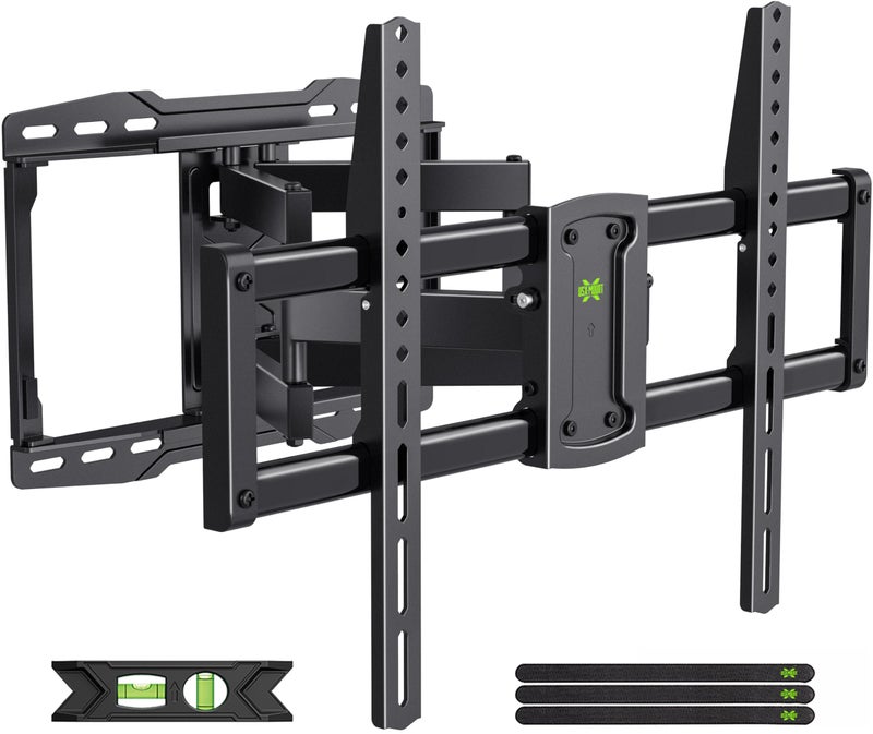 USX Mount Full Motion TV Wall Mount for 42-86 inch, TV Mount Swivel and Tilt,Wall Mount Bracket with Dual Articulating Arms Up to 132lbs, VESA 600x400mm, Max 16" Wood Studs, UL Listed XML019 - Image 1