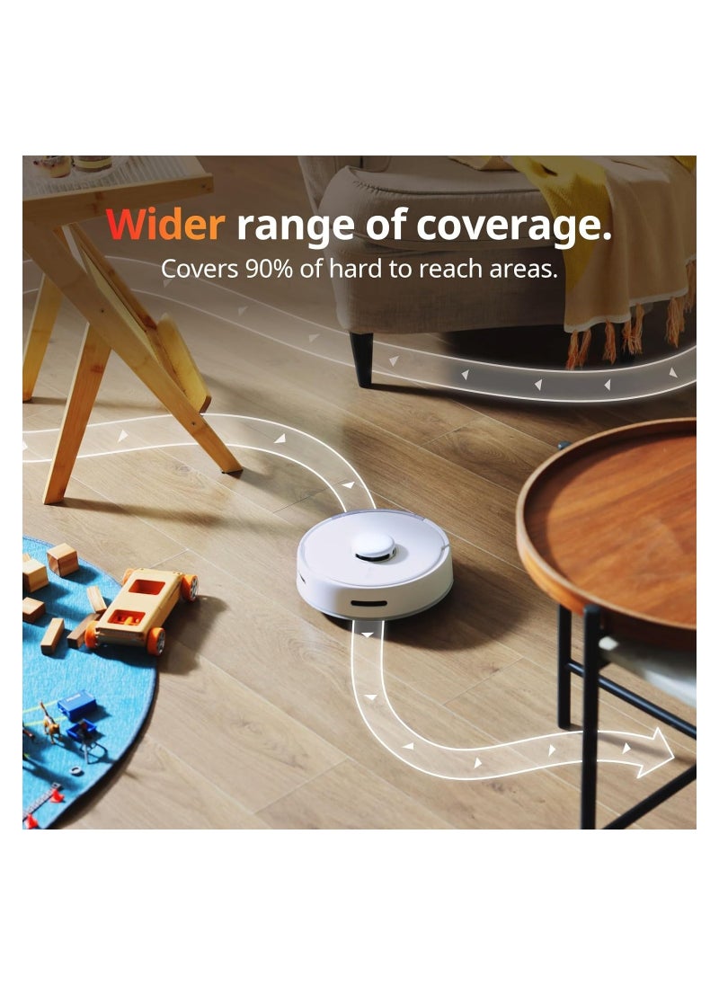 SwitchBot - Mini Robot Vacuum K10+ with Self-Empty Base for 70-Day of Cleaning, LiDAR Navigation, Smart Mapping, 2500Pa Suction, 48dB Ultra Quiet, 150Mins Max, Compatible with voice control, 2.4G WiFi Connected - Image 1