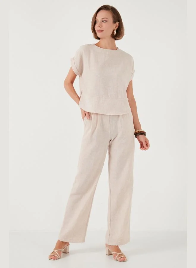 Lela Lela Regular Fit Wide Leg Suit for Women SET 67045982S4